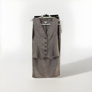 Vintage F/Stop Outfit-Shirt & Skirt Sz S Business Grunge Steampunk